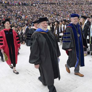 Steve Wozniak was the 2024 Commencement Address speaker at the University of Colorado Boulder.  (Photo by Casey A. Cass/University of Colorado)